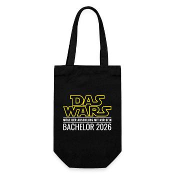 Bachelor 2026 Das wars - Geschenkbeutel für Flaschen - Schwarz - Vorne