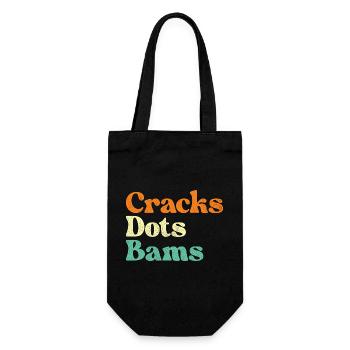 Cracks Dots Bams Mahjong Tiles Lover - Gift Bag for Bottles - black - Front