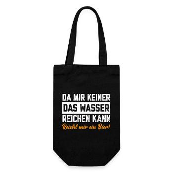 Comme personne ne peut me donner d’eau, la bière me suffit - Sac à bouteille - noir - Devant