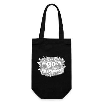 J’adore la cassette des années 90 - Sac à bouteille - noir - Devant