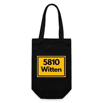 OLD POSTCODE POSTCODE RETRO 5810 WITTEN - Gift Bag for Bottles - black - Front