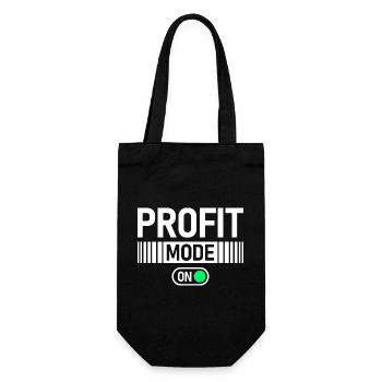 Profit Mode on Stock Market Exchange Trader - Gift Bag for Bottles - black - Front