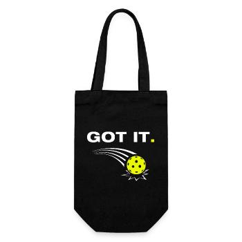 Got it funny pickleball player - Gift Bag for Bottles - black - Front