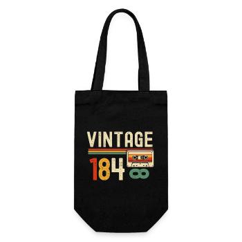 Vintage 84 Cassette Années80 - Sac à bouteille - noir - Devant