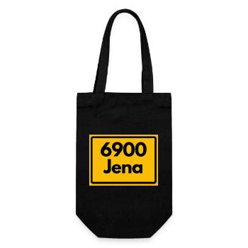 6900 JENA HEIMATSTOLZ ORIGINAL KULT PUR THÜRINGEN - Geschenkbeutel für Flaschen - Schwarz - Vorne