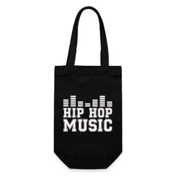 hip_hop_music_rap - Geschenkbeutel für Flaschen - Schwarz - Vorne