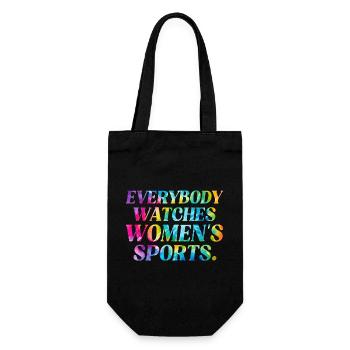 Tie-Dye Typo: Frauen Sport Power - Geschenkbeutel für Flaschen - Schwarz - Vorne