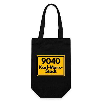 9040 POSTCODE SAXONY KARL MARX CITY OLD POSTCODE - Gift Bag for Bottles - black - Front