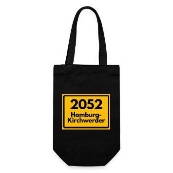 ALTE POSTLEITZAHL 2052 HAMBURG-KIRCHWERDER HAMBURG - Geschenkbeutel für Flaschen - Schwarz - Vorne