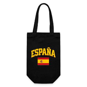 Spain Football Lover Retro Sports Design - Gift Bag for Bottles - black - Front