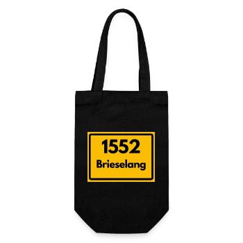 ALTE POSTLEITZAHL 1552 BRIESELANG BRANDENBURG DDR - Geschenkbeutel für Flaschen - Schwarz - Vorne