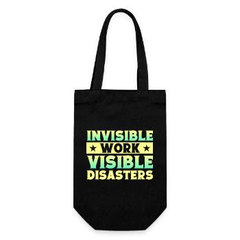 Don de théâtre invisible pour le théâtre musical - Sac à bouteille - noir - Devant