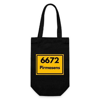 OLD POSTCODE 6672 ZIP 66953 PIRMASENS RP - Gift Bag for Bottles - black - Front
