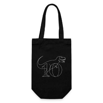 Dino Anniversaire 10 ans T Rex - Sac à bouteille - noir - Devant