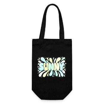 Bright Pastel Sun - Gift Bag for Bottles - black - Front