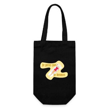 Je peux pas je bronze - Sac à bouteille - noir - Devant