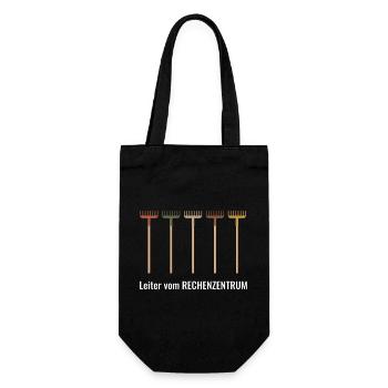 Rechenzentrum Gärtner Garten Gartenarbeit - Geschenkbeutel für Flaschen - Schwarz - Vorne