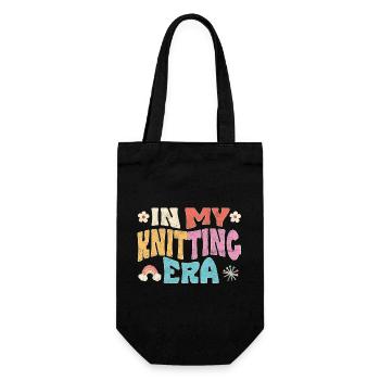 À l’époque du tricot - Sac à bouteille - noir - Devant