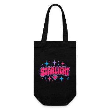 STARLIGHT Y2K Bubble Lettering - Retro 2000s Art - Gift Bag for Bottles - black - Front