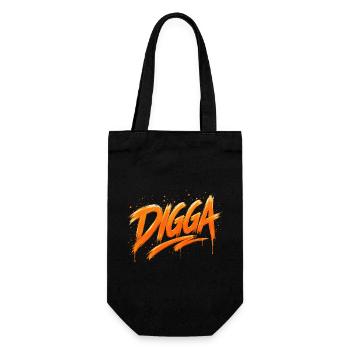 DIGGA – Urban Graffiti Statement - Gift Bag for Bottles - black - Front