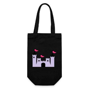castle - Gift Bag for Bottles - black - Front