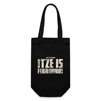 Itze Is Feierohmd! Original Vogtland - Gift Bag for Bottles - black - Front