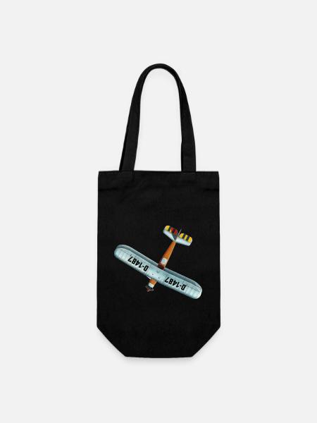 Udet Flieger 02 - Geschenkbeutel für Flaschen - Schwarz