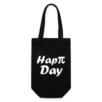 Hap pi day - Gift Bag for Bottles - black - Front