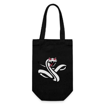 Serpent cool dangereux mal - Sac à bouteille - noir - Devant