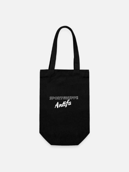 sportgruppe antifa - Geschenkbeutel für Flaschen - Schwarz