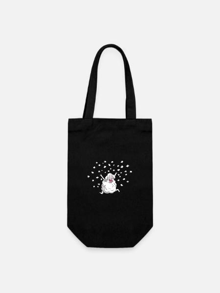 Mouton dans la neige - Sac à bouteille - noir