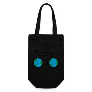 bicycle - Gift Bag for Bottles - black - Front