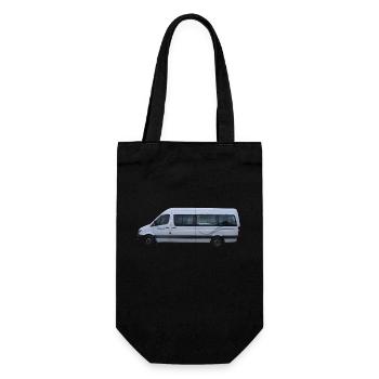 Wohnmobil AUS und NZ - Geschenkbeutel für Flaschen - Schwarz - Vorne