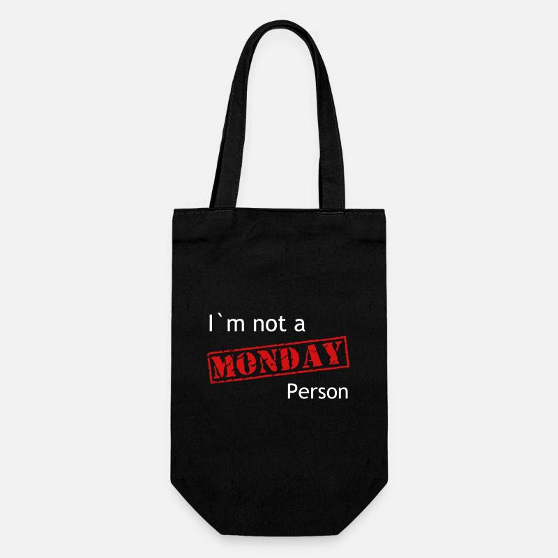 Je n’ai pas une personne monday - Sac à bouteille - noir