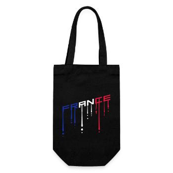 couleur france texte graffiti gouttes équipe schraeg il - Sac à bouteille - noir - Devant