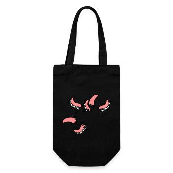 Monster octopus squid tentacles break free - Gift Bag for Bottles - black - Front