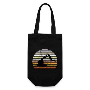 Excavator Shirt - Gift Bag for Bottles - black - Front