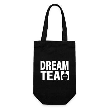 Dream Team - Geschenkbeutel für Flaschen - Schwarz - Vorne