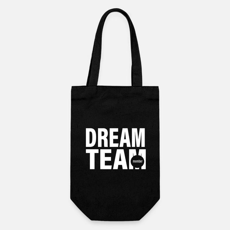 Dream Team - Geschenkbeutel für Flaschen - Schwarz