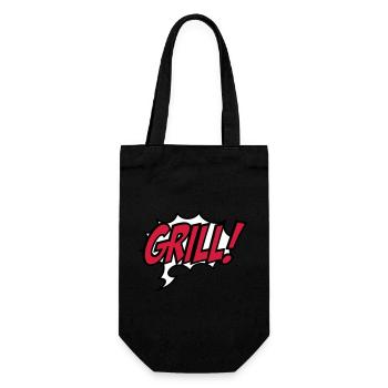 grilling - Gift Bag for Bottles - black - Front