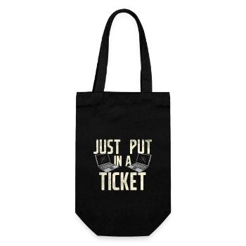 Just Put In A Ticket For Help Desk & tech Support - Gift Bag for Bottles - black - Front