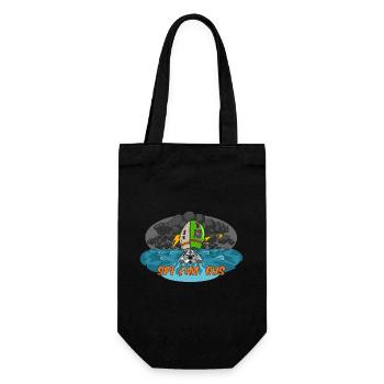 Spi am eus! - Gift Bag for Bottles - black - Front