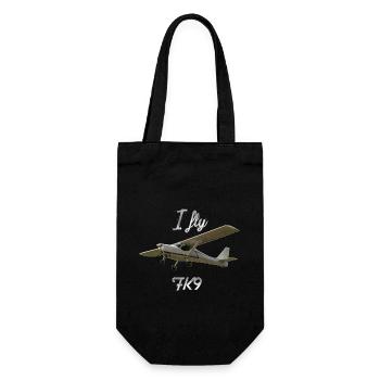 I fly FK9 Flieger Pilot - Gift Bag for Bottles - black - Front