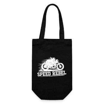MOTORCYCLE BIKER SPEED REBEL - Gift Bag for Bottles - black - Front