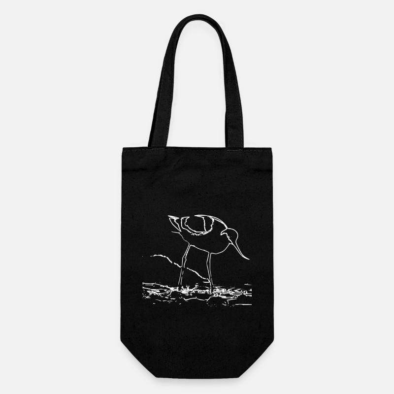 Avocets - Gift Bag for Bottles - black