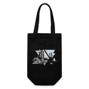 Brooklyn Bridge New York City America USA - Gift Bag for Bottles - black - Front