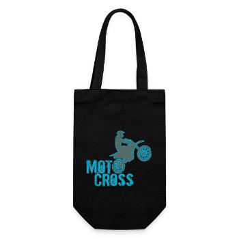 Motocross - Gift Bag for Bottles - black - Front