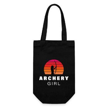 Archer motif silhouette - Gift Bag for Bottles - black - Front