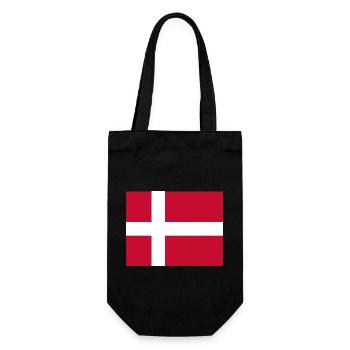 Drapeau du Danemark - Sac à bouteille - noir - Devant