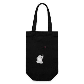 Eddi Elefant - present - present idea - Gift Bag for Bottles - black - Front